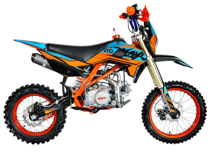 Pitbike KAYO EVOLUTION YX125EM 17/14 KRZ (mechanical clutch, electric starter, 2022)