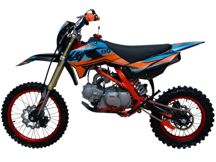 Pitbike KAYO EVOLUTION K125EM 17/14 KRZ (mechanical clutch, electric starter 2024)