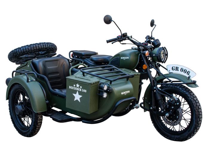 GROZA DEFENDER 500 (4T EFI) sidecar motorcycle (2023)