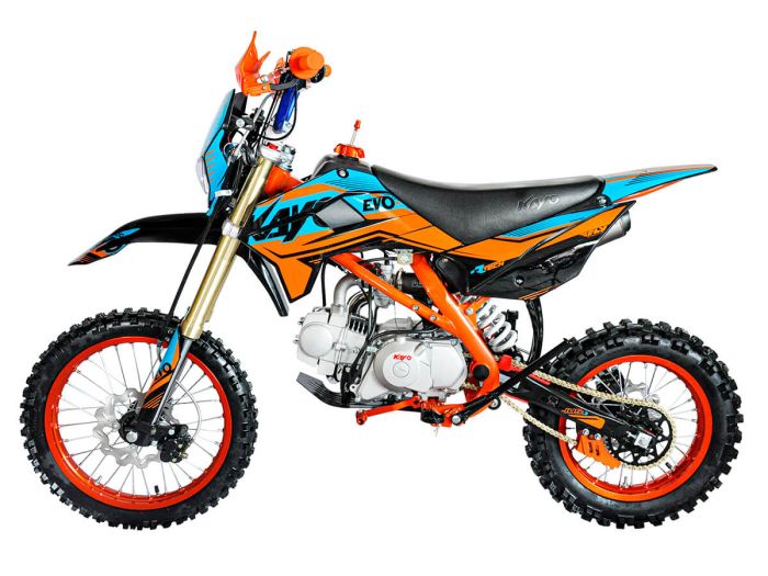 Pitbike KAYO EVOLUTION YX125EM 17/14 KRZ (mechanical clutch, electric starter, 2022)