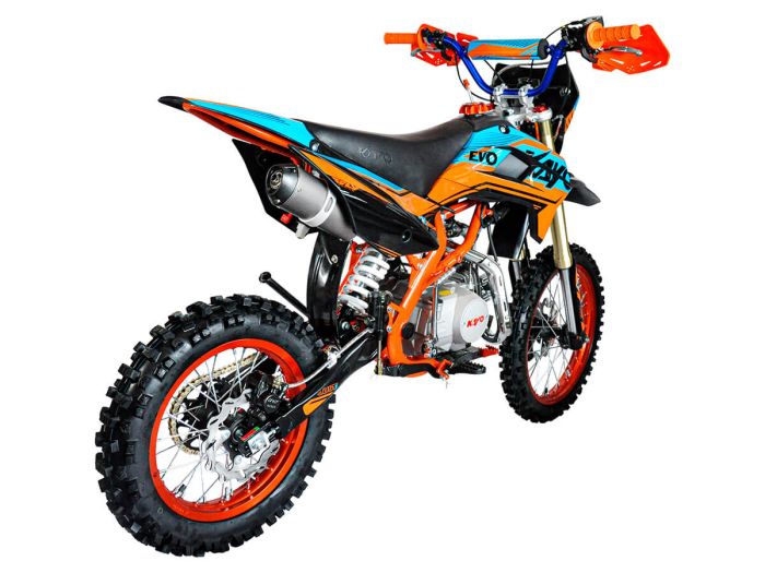 Pitbike KAYO EVOLUTION YX125EM 17/14 KRZ (mechanical clutch, electric starter, 2022)