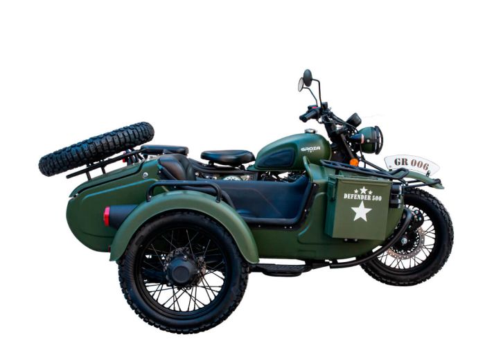 GROZA DEFENDER 500 (4T EFI) sidecar motorcycle (2023)